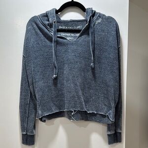 Women's Gray Hoodie Top